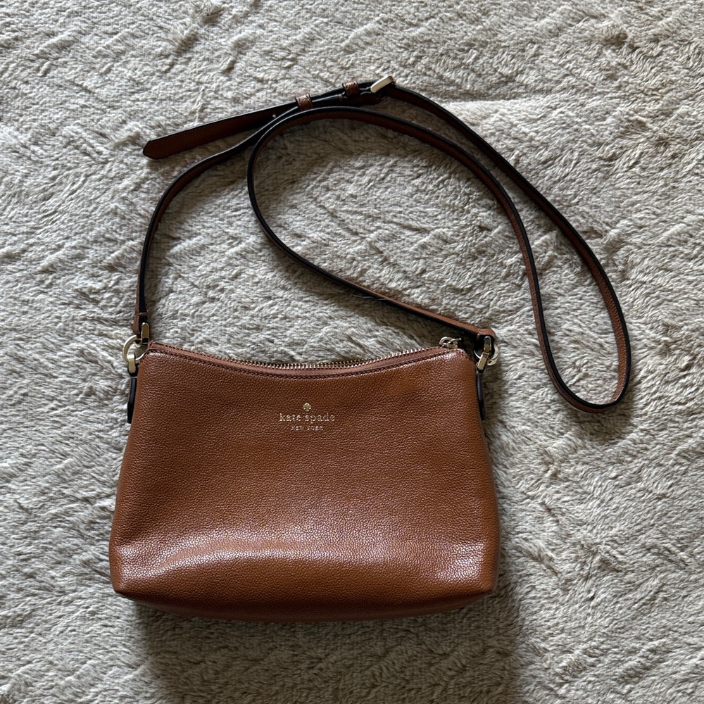 Kate Spade Tan Leather Crossbody Bag